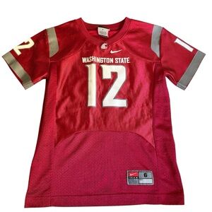 Nike Kids Washington State Crimson Jersey Size 6